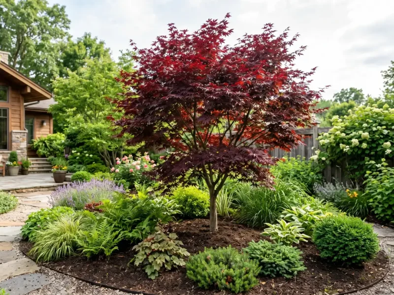 Acer palmatum Bloodgood (Acer palmatum „Bloodgood") - NordGarden plantă decorativă de vânzare