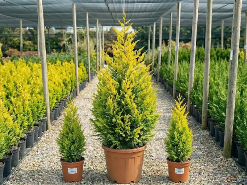 Cupressocyparis leylandii „Gold Rider” (Cupressocyparis leylandii „Gold Rider”) - NordGarden plantă decorativă de vânzare