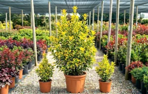 Euonymus japonicus „Elegantissimus Aureus” – euonymus auriu