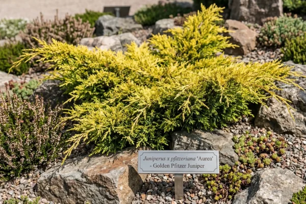 Juniperus × media „Pfitzeriana Aurea” – Ienupărul Auriu