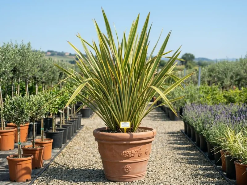 Phormium tenax „Variegatum” – in de Noua Zeelandă (Phormium tenax „Variegatum”) - NordGarden plantă decorativă de vânzare