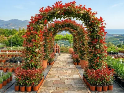 Photinia × fraseri „Robusta Compacta” – arcadă București