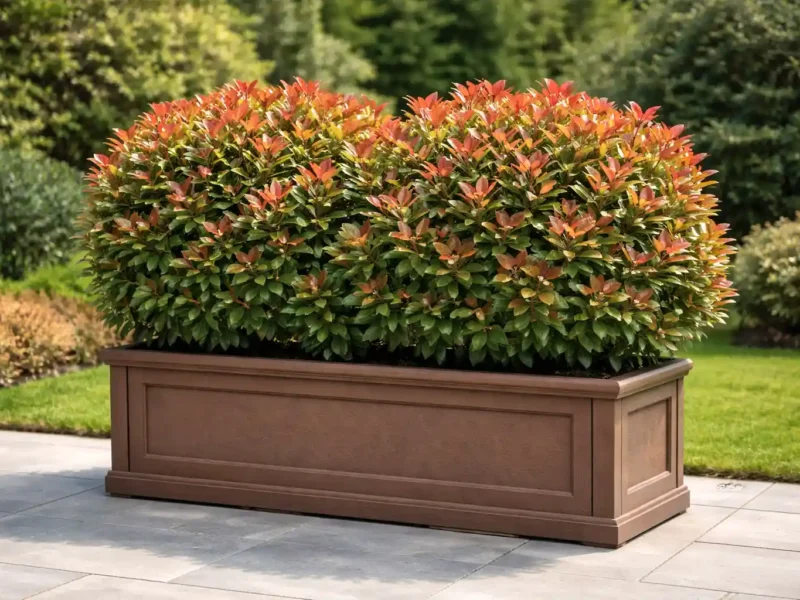 Photinia × fraseri „Robusta Compacta” – jardinieră (Photinia × fraseri „Robusta Compacta”) - NordGarden plantă decorativă de vânzare