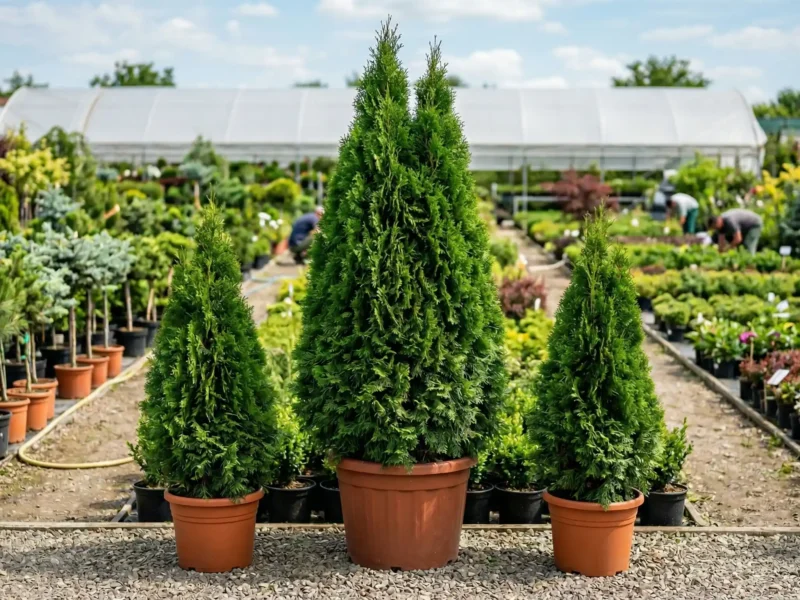 Tuia Verde Smaragd (Thuja occidentalis „Smaragd") - NordGarden plantă decorativă de vânzare