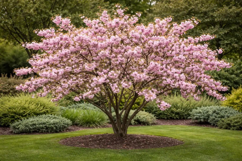 Prunus serrulata „Kiku-shidare-zakura” – Cireșul Japonez Plângător