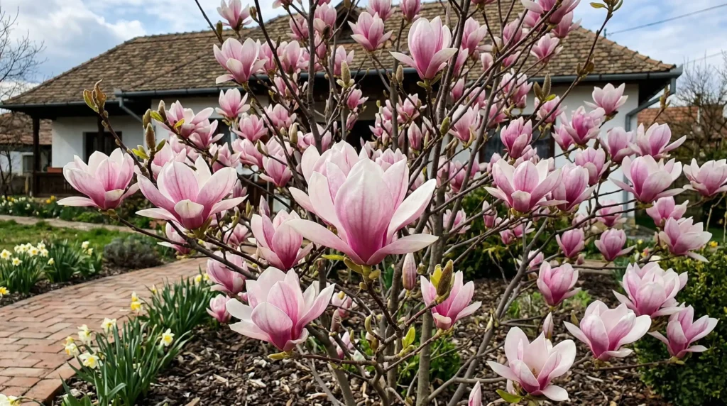 Magnolia × soulangeana – Magnolia Clasică de Primăvară
